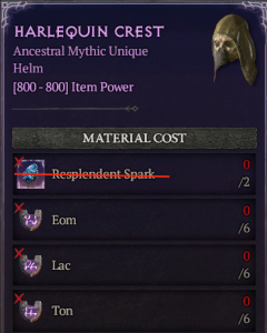 [Runes] Harlequin Crest : (6 Eom+6 Lac+6 Ton)---No Spark