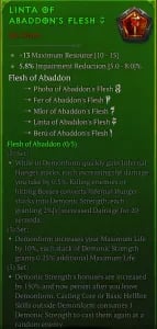 LINTA OF ABADDON'S FLESH